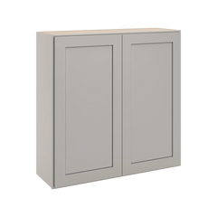 CNC Luxor 5-Piece Misty Grey 36" W X 36" H Double Door Wall Cabinet
