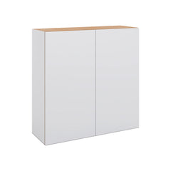 Modernform Cabinet Matte White 36" W X 36" H X 12" D Double Door Wall Cabinet