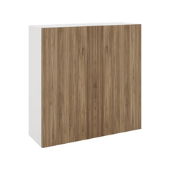 Modernform Cabinet Walnut 36" W X 36" H X 12" D Double Door Wall Cabinet
