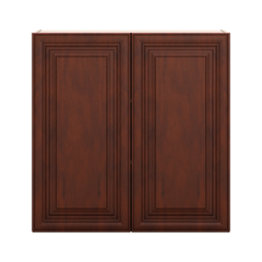 J&K Mahogany J5 Double Door Wall Cabinet - 36" W x 36" H