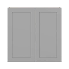 J&K Castle Grey S5 Double Door Wall Cabinet - 36" W x 36" H