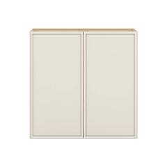 Modernform Cabinet Slim Dove White 36" W X 36" H X 12" D Double Door Wall Cabinet