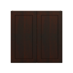 J&K Java Coffee S1 Double Door Wall Cabinet - 36" W x 36" H