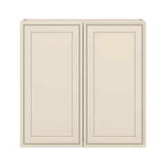 J&K Pearl Glazed H9 Double Door Wall Cabinet - 36" W x 36" H