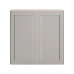 CNC Luxor 5-Piece Misty Grey 36" W X 36" H Double Door Wall Cabinet