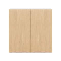 Modernform Cabinet Natural Oak 36" W X 36" H X 12" D Double Door Wall Cabinet
