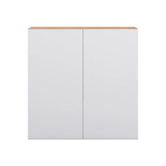Modernform Cabinet Matte White 36" W X 36" H X 12" D Double Door Wall Cabinet
