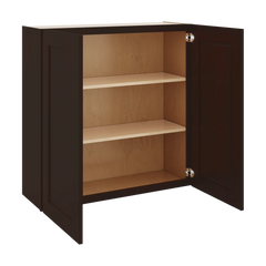 J&K Java Coffee S1 Double Door Wall Cabinet - 36" W x 36" H