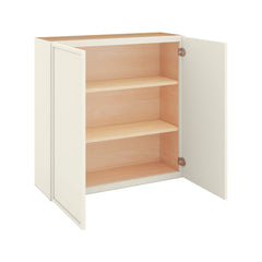 Modernform Cabinet Slim Dove White 36" W X 36" H X 12" D Double Door Wall Cabinet
