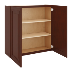 J&K Mahogany J5 Double Door Wall Cabinet - 36" W x 36" H