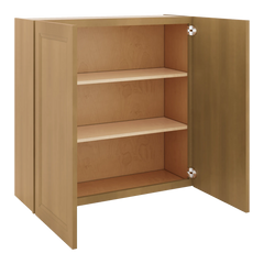 J&K Butterscotch B8 Double Door Wall Cabinet - 36" W x 36" H