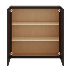 J&K Espresso K8 Double Door Wall Cabinet - 36" W x 36" H