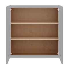 J&K Castle Grey S5 Double Door Wall Cabinet - 36" W x 36" H