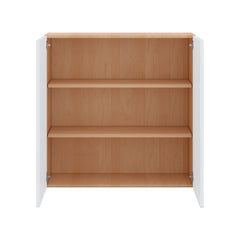 Modernform Cabinet Matte White 36" W X 36" H X 12" D Double Door Wall Cabinet