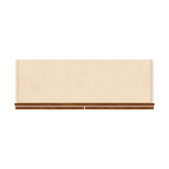 J&K Mocha Glazed K10 Double Door Wall Cabinet - 36" W x 36" H