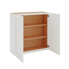 Modernform Cabinet White Shaker 36" W X 36" H X 12" D Double Door Wall Cabinet
