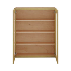 Modernform Cabinet Natural Shaker 36" W X 42" H X 12" D Double Glass Door Wall Cabinet