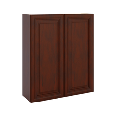 J&K Mahogany J5 Double Door Wall Cabinet - 36" W x 42" H