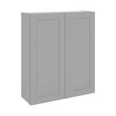J&K Castle Grey S5 Double Door Wall Cabinet - 36" W x 42" H