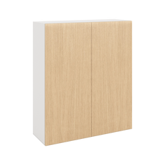 Modernform Cabinet Natural Oak 36" W X 42" H X 12" D Double Door Wall Cabinet