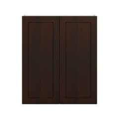 J&K Java Coffee S1 Double Door Wall Cabinet - 36" W x 42" H