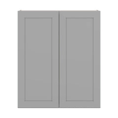 J&K Castle Grey S5 Double Door Wall Cabinet - 36" W x 42" H