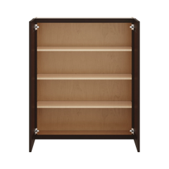 J&K Java Coffee S1 Double Door Wall Cabinet - 36" W x 42" H