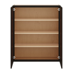 J&K Espresso K8 Double Door Wall Cabinet - 36" W x 42" H