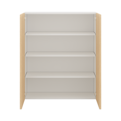 Modernform Cabinet Natural Oak 36" W X 42" H X 12" D Double Door Wall Cabinet