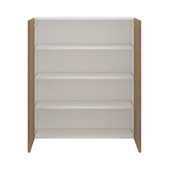 Modernform Cabinet Walnut 36" W X 42" H X 12" D Double Door Wall Cabinet