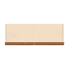 J&K Mocha Glazed K10 Double Door Wall Cabinet - 36" W x 42" H