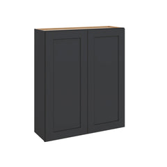 Modernform Cabinet Onyx Black Shaker 36" W X 42" H X 12" D Double Door Wall Cabinet