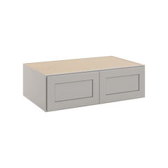 CNC Luxor 5-Piece Misty Grey 39" W X 12" H X 24" D Double Door Wall Cabinet