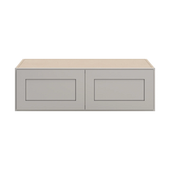 CNC Luxor 5-Piece Misty Grey 39" W X 12" H X 24" D Double Door Wall Cabinet