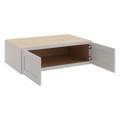CNC Luxor 5-Piece Misty Grey 39" W X 12" H X 24" D Double Door Wall Cabinet