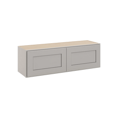 CNC Luxor Misty Grey 39" W X 12" H Double Door Wall Cabinet