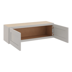 CNC Luxor Misty Grey 39" W X 12" H Double Door Wall Cabinet