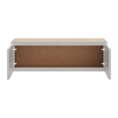 CNC Luxor Misty Grey 39" W X 12" H Double Door Wall Cabinet