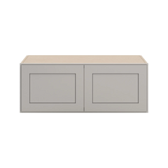CNC Luxor 5-Piece Misty Grey 39" W X 15" H X 24" D Double Door Wall Cabinet