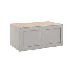 CNC Luxor 5-Piece Misty Grey 39" W X 18" H X 24" D Double Door Wall Cabinet