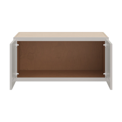 CNC Luxor 5-Piece Misty Grey 39" W X 18" H X 24" D Double Door Wall Cabinet