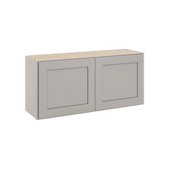 CNC Luxor Misty Grey 39" W X 18" H Double Door Wall Cabinet