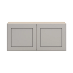 CNC Luxor Misty Grey 39" W X 18" H Double Door Wall Cabinet