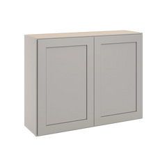 CNC Luxor 5-Piece Misty Grey 39" W X 30" H Double Door Wall Cabinet