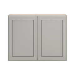 CNC Luxor 5-Piece Misty Grey 39" W X 30" H Double Door Wall Cabinet