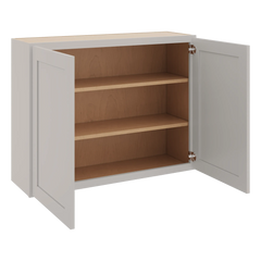 CNC Luxor 5-Piece Misty Grey 39" W X 30" H Double Door Wall Cabinet