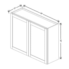 Wolf Classic Dartmouth White Paint 39"W X 30"H Wall Cabinet