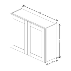 Fabuwood Allure Galaxy Mocha 39"W X 30"H Wall