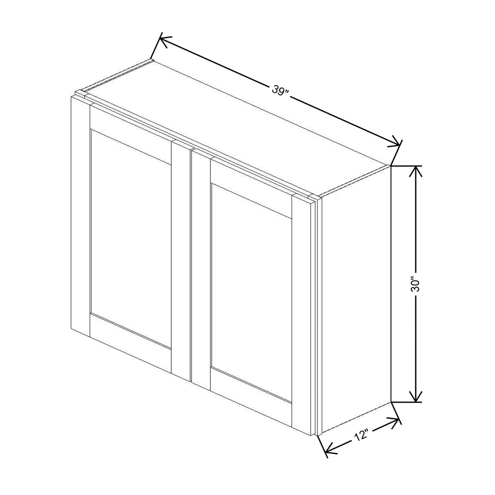 Fabuwood Allure Luna Kona 39"W X 30"H Wall