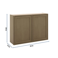 J&K Hazel H8 Double Door Wall Cabinet - 42" W x 30" H